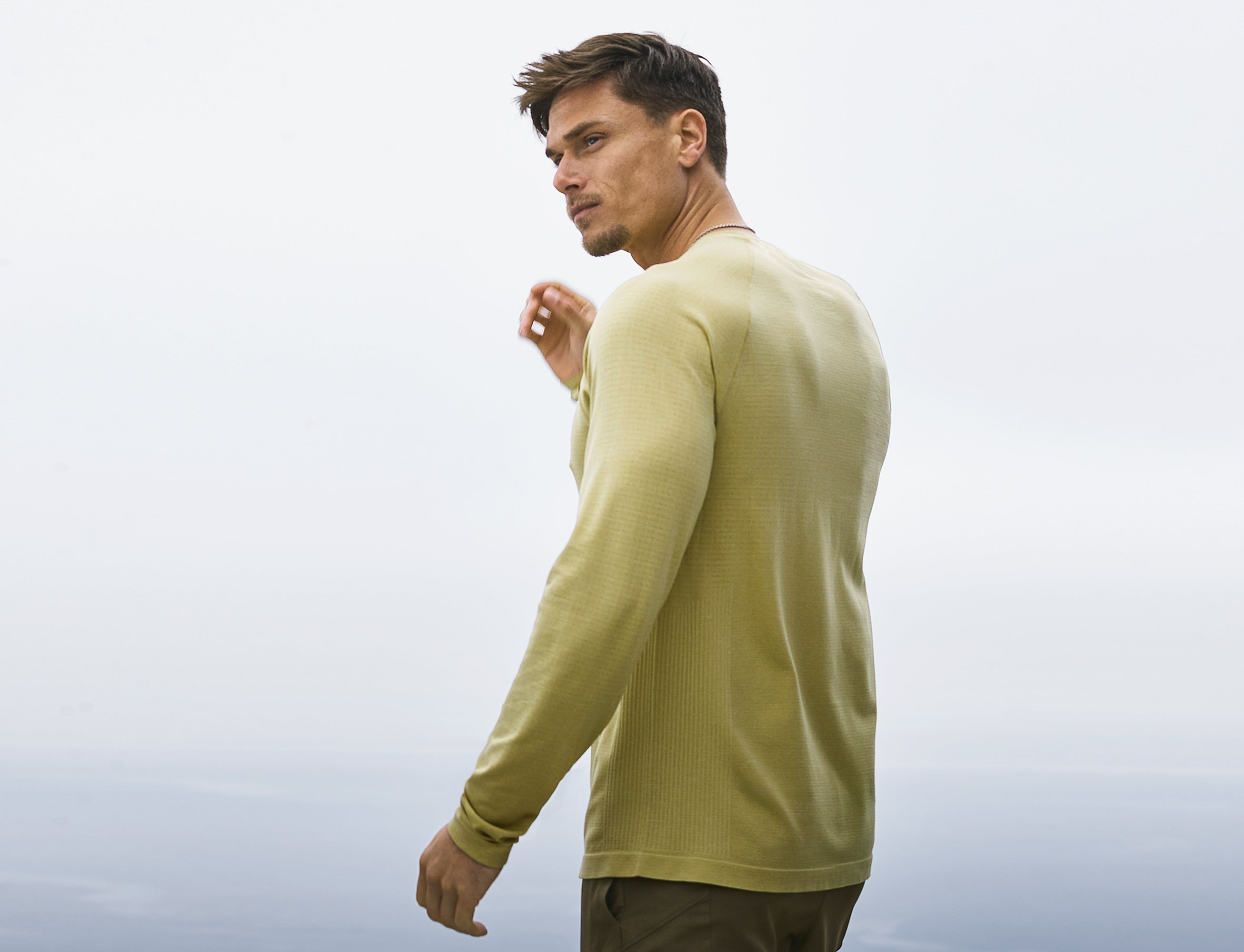 SMRTK Long Sleeve Performance Tee - Moss