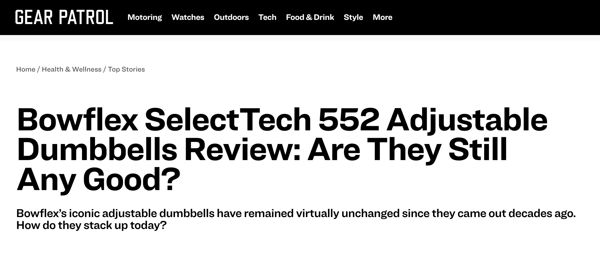 Bowflex SelectTech 552 Adjustable Dumbbells Review: Are They Still Any Good?