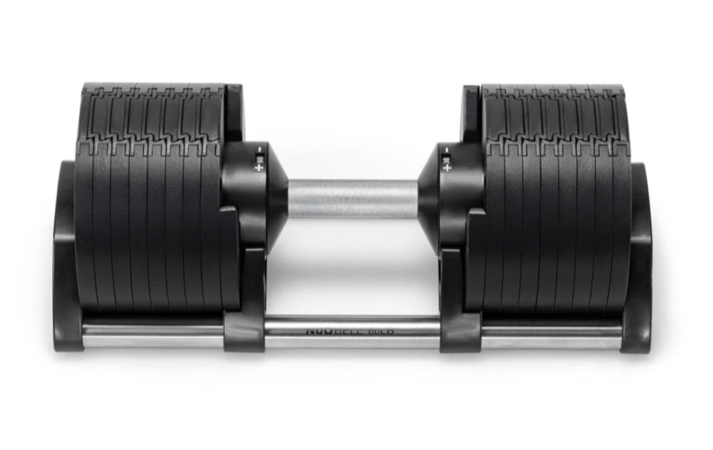 SMRTFT NÜOBELL 80lb Matte Black Adjustable Dumbbells