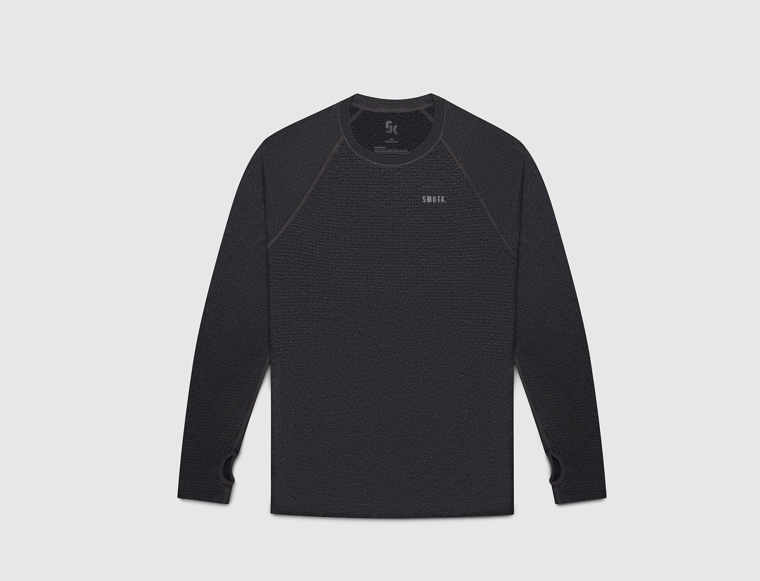SMRTK Long Sleeve Performance Tee - Graphite