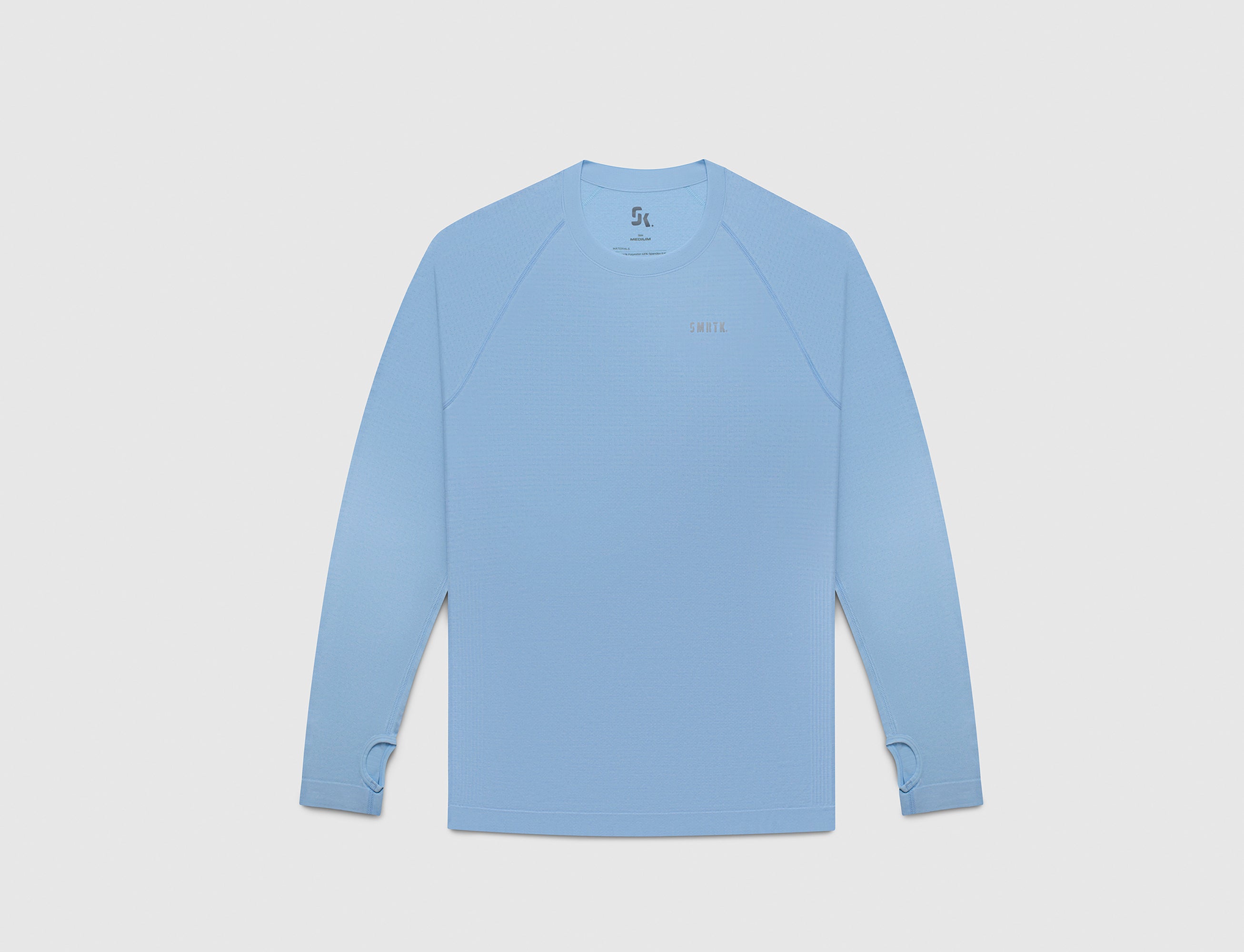 SMRTK Long Sleeve Performance Tee - Denim