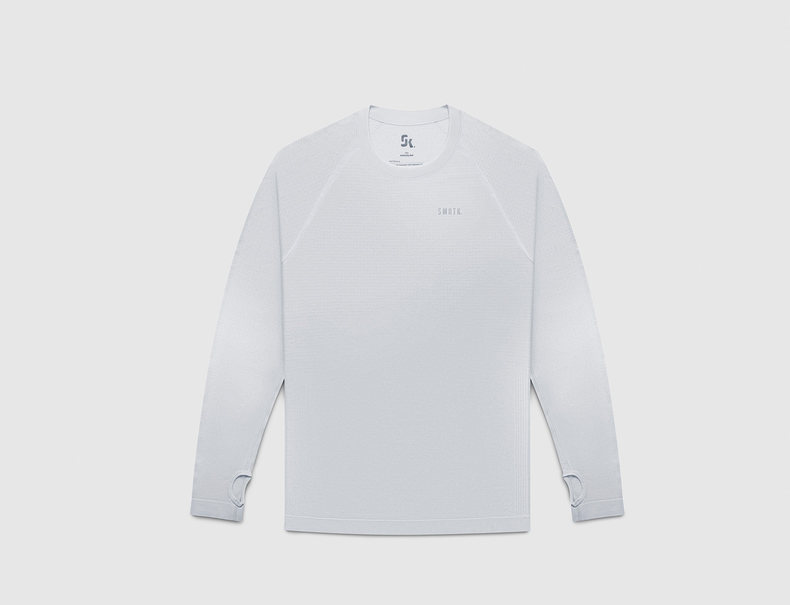 SMRTK Long Sleeve Performance Tee - Ash