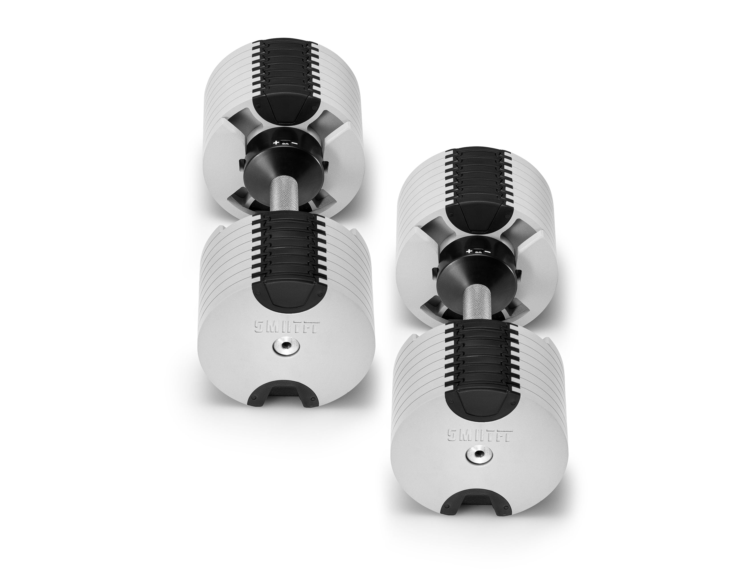 Adjustable Dumbbell Set | White Nüobell 80LB | SMRTFT